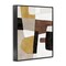 Stupell Industries Abstract Shapes in Earth Tones Framed Giclee Design by Amber Sterling